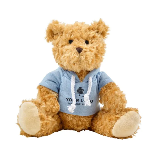  Plush teddy bear Monty light blue