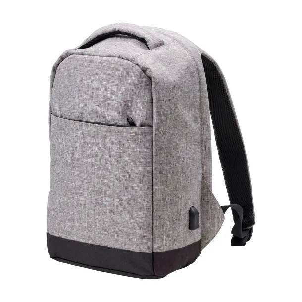 Cruz laptop ruksak od 600D poliestera, 13" light grey