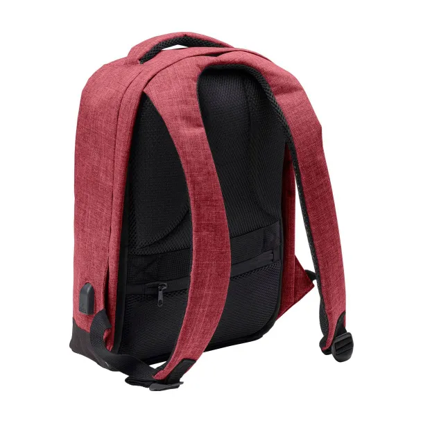 Cruz laptop ruksak od 600D poliestera, 13" burgundy