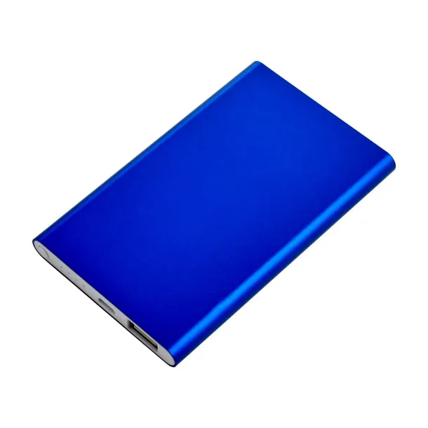 Ezra Aluminijska prijenosna baterija, 4 000 mAh cobalt blue