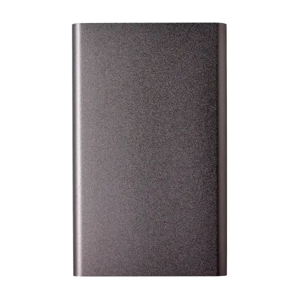 Ezra Aluminijska prijenosna baterija, 4 000 mAh gun metal