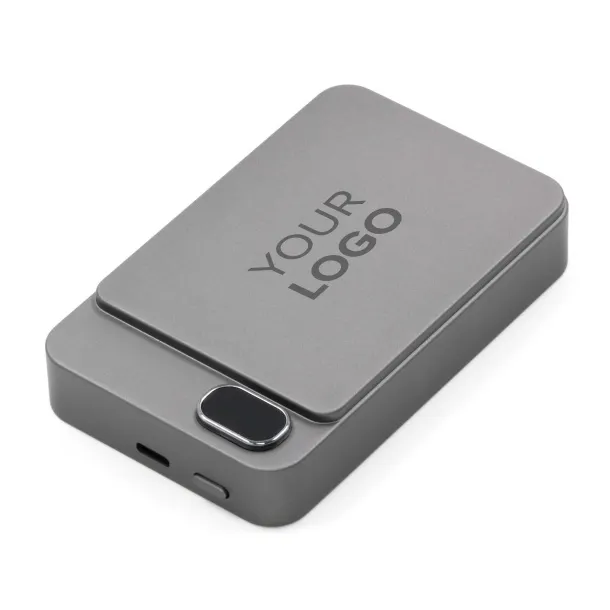  BrandCharger Powerwave bežična prijenosna baterija, 10 000 mAh - BrandCharger gun metal
