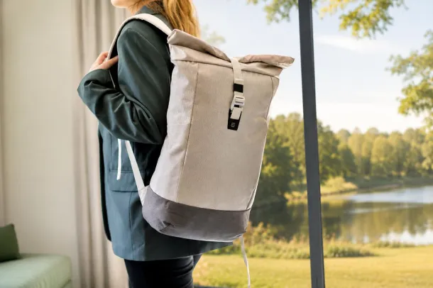 MARLENE rPET (600D) rolltop ruksak beige