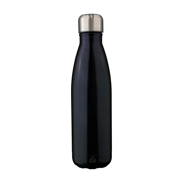 CLIFFORD boca (500 ml) od recikliranog nehrđajućeg čelika s dvostrukom stijenkom Crna