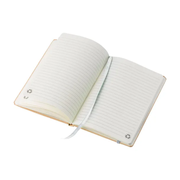 Gianni notes od recikliranog papira, A5 Bijela