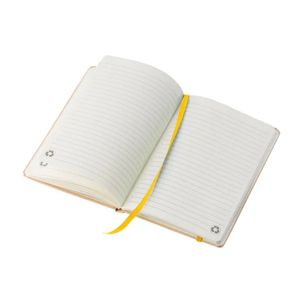 Gianni notes od recikliranog papira, A5 Žuta