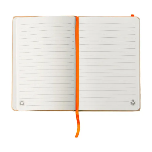 Gianni notes od recikliranog papira, A5 Narančasta