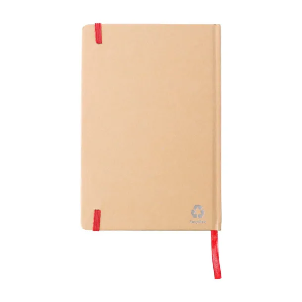 Gianni notes od recikliranog papira, A5 Crvena