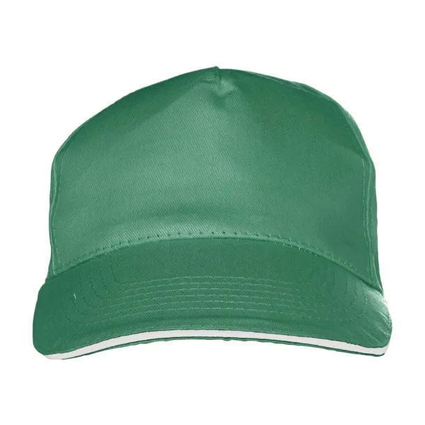 Beau pamučna kapa - 5 panela Zelena