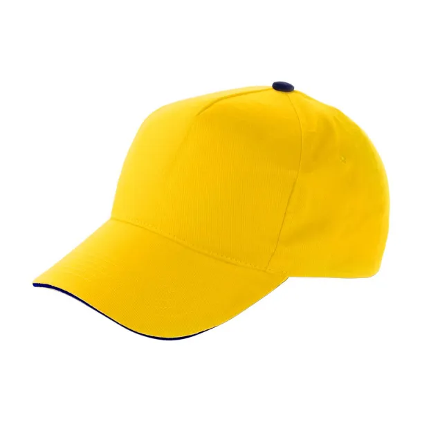 Beau pamučna kapa - 5 panela Žuta