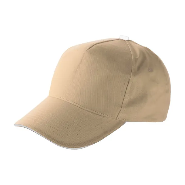 Beau pamučna kapa - 5 panela khaki