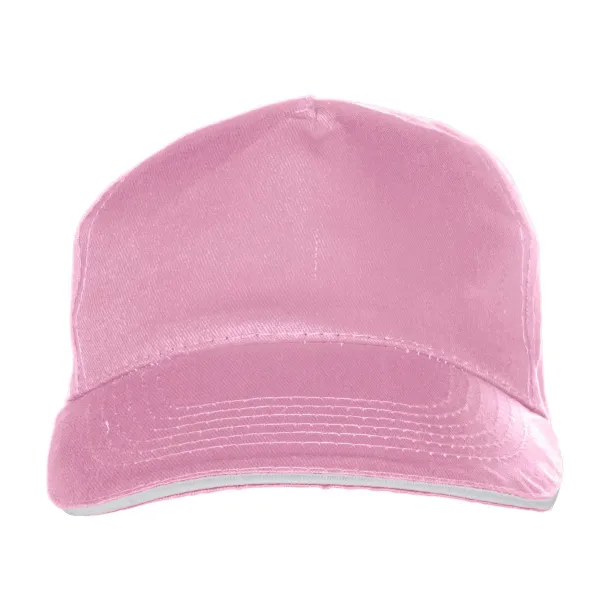 Beau pamučna kapa - 5 panela pink