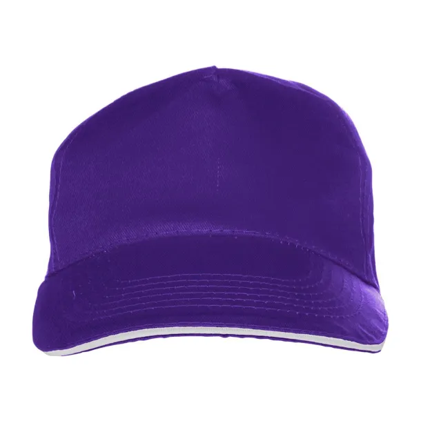 Beau pamučna kapa - 5 panela purple