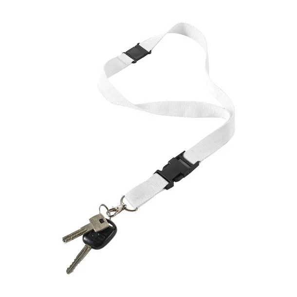  Polyester (300D) lanyard and key holder Bobbi Bijela