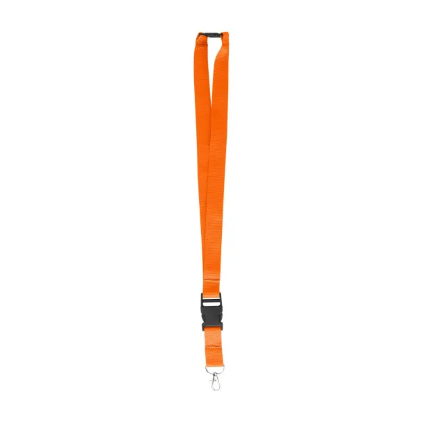  Polyester (300D) lanyard and key holder Bobbi Narančasta