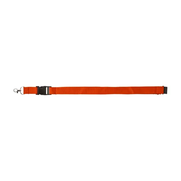  Polyester (300D) lanyard and key holder Bobbi Narančasta