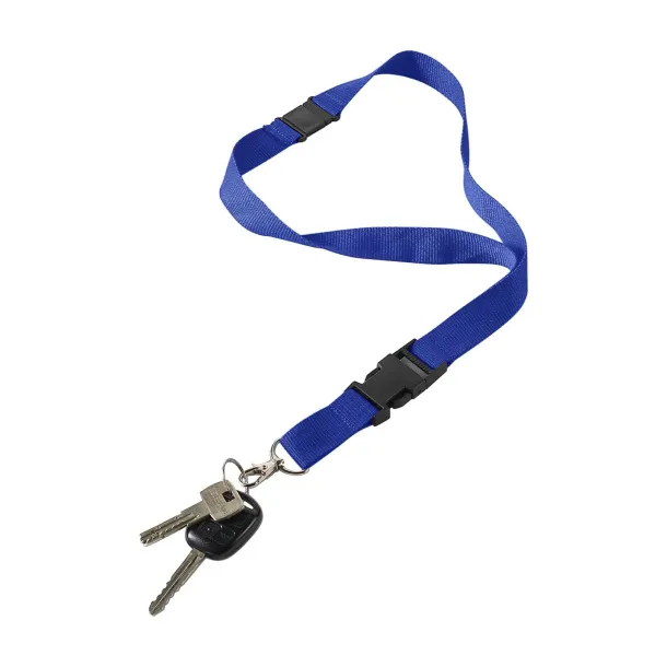  Polyester (300D) lanyard and key holder Bobbi cobalt blue