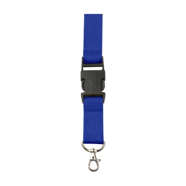  Polyester (300D) lanyard and key holder Bobbi cobalt blue