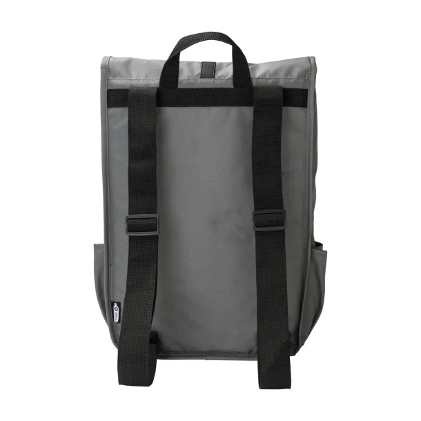 Lyric rPET Polyester (300D) flap backpack Lyric grey
