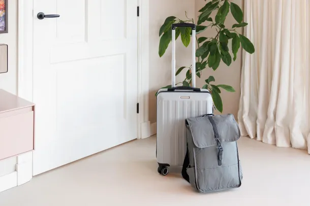 Lyric rPET Polyester (300D) flap backpack Lyric grey