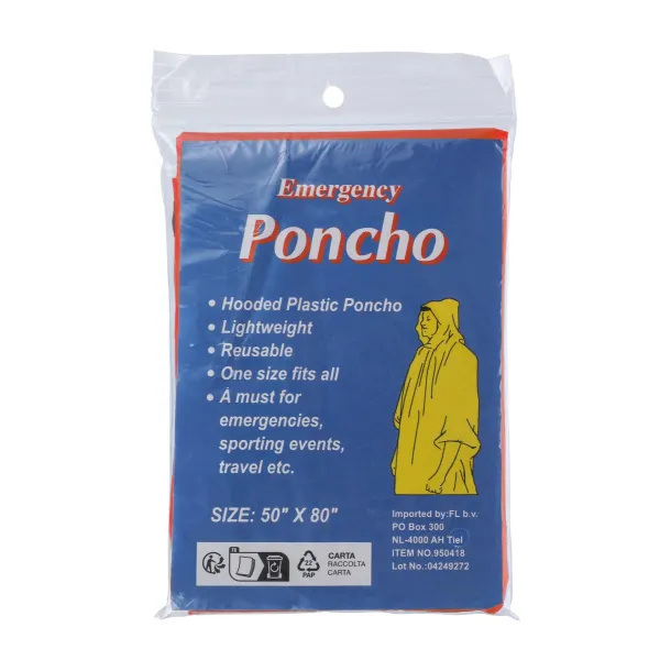 Pablo PE poncho  Crvena