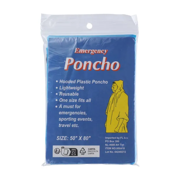 Pablo PE poncho  light blue
