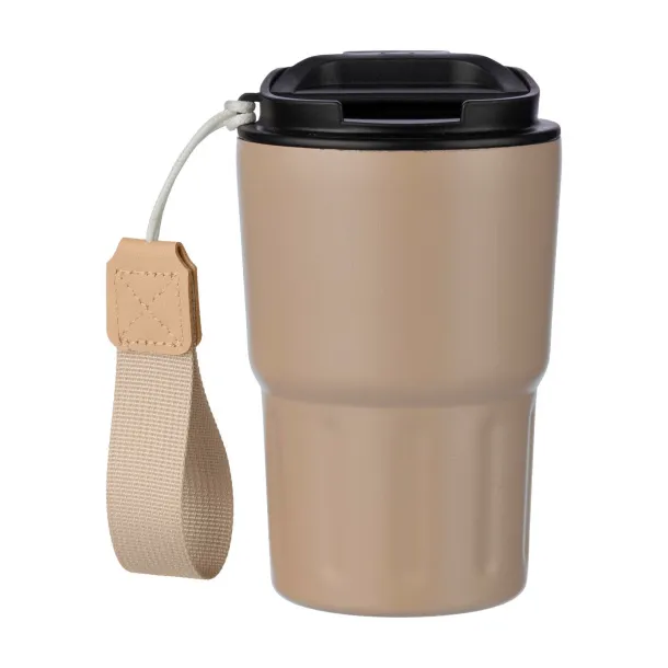  LOUISA šalica s dvostrukim stijenkama od nehrđajućeg čelika, 320 ml beige