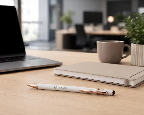 Anthony Aluminium ballpen  Bijela