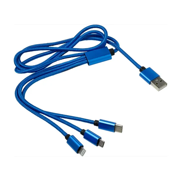Felix 4 u 1 najlonski kabel za punjenje cobalt blue