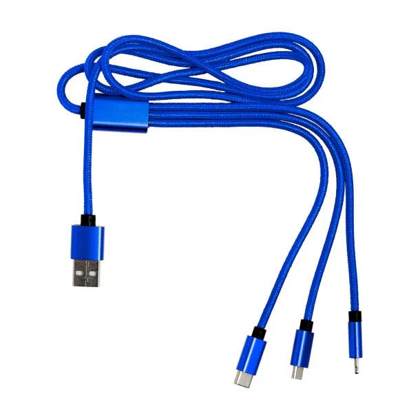 Felix 4 u 1 najlonski kabel za punjenje cobalt blue