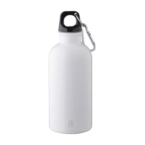 Sable jednoslojna boca od recikliranog nehrđajućeg čelika, 400 ml Bijela