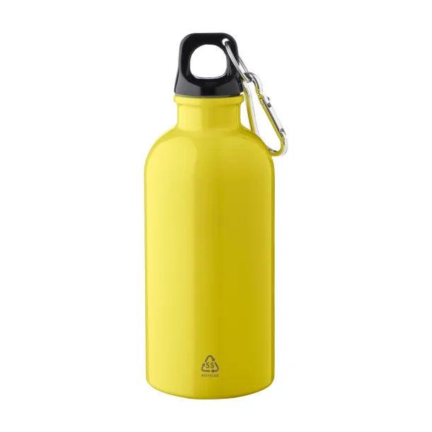 Sable jednoslojna boca od recikliranog nehrđajućeg čelika, 400 ml Žuta