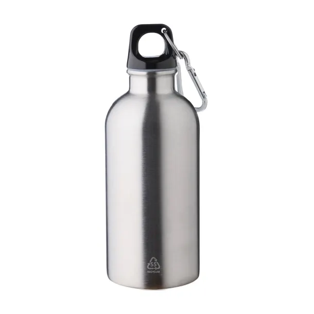 Sable jednoslojna boca od recikliranog nehrđajućeg čelika, 400 ml Srebrna