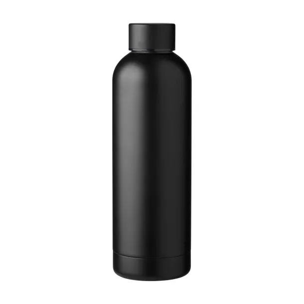 ISAIAH Recycled stainless steel bottle Crna