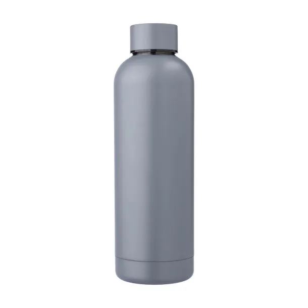 ISAIAH Recycled stainless steel bottle grey