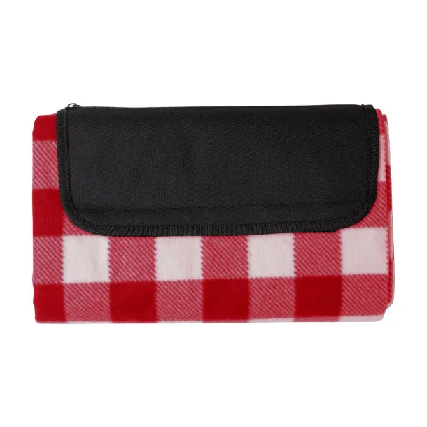 Vesper rPET foldable polar fleece blanket Crvena