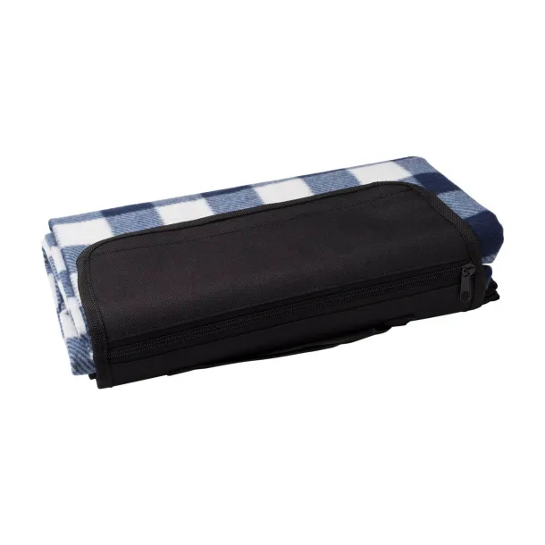 Vesper rPET foldable polar fleece blanket cobalt blue