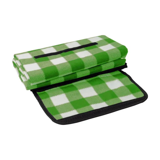 Vesper rPET sklopiva deka od polarnog flisa light green