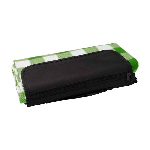 Vesper rPET foldable polar fleece blanket light green