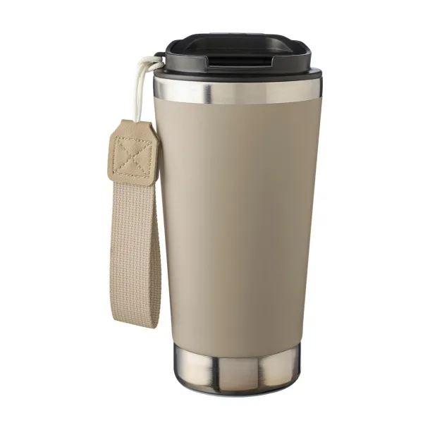 Kayla Šalica za piće s dvije stijenke od recikliranog nehrđajućeg čelika, 500 ml beige