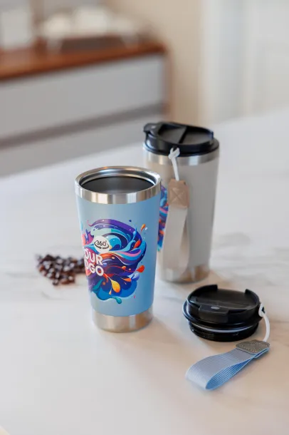 Kayla Šalica za piće s dvije stijenke od recikliranog nehrđajućeg čelika, 500 ml pastel blue