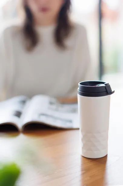LORRAINE termo šalica od nehrđajućeg čelika, 300 ml Bijela