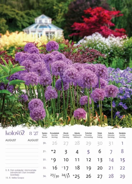  "VRTOVI" color calendar Color