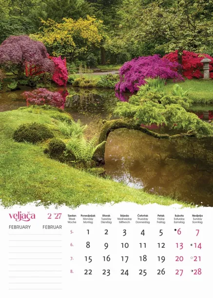 "VRTOVI" color calendar Color