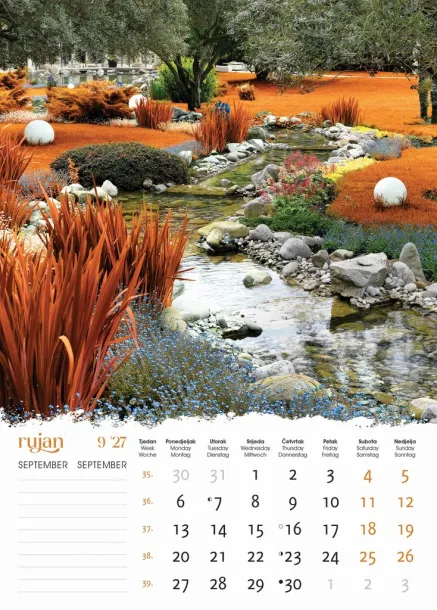  "VRTOVI" color calendar Color