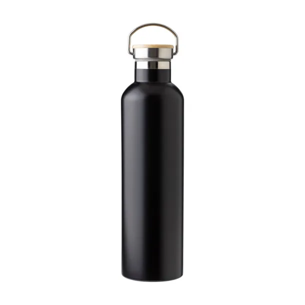 Damien Stainless steel double walled bottle Crna