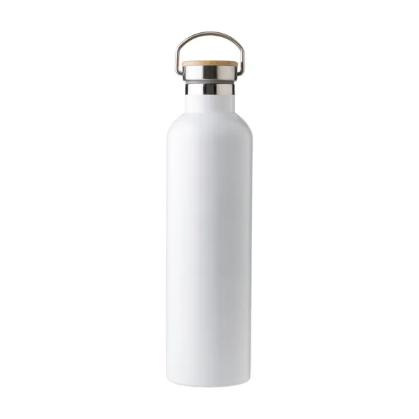 Damien Stainless steel double walled bottle Bijela