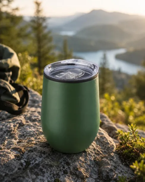ZOE Stainless steel travel mug 300 ml Šumski zelena
