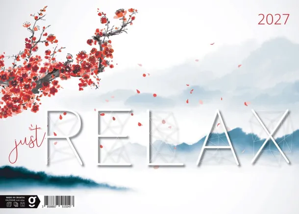  "JUST RELAX" color calendar Color