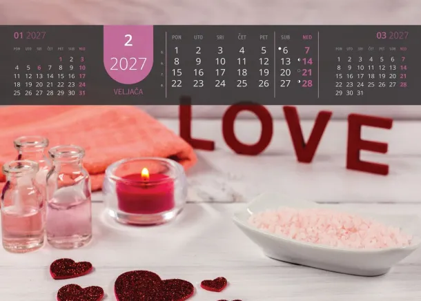  "JUST RELAX" color calendar Color